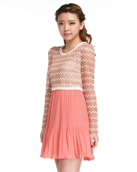 茜雅朵朵<em>SEEYOURSTORY女装</em>专场红色拼接性