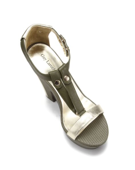 姬龙雪<em>Guy Laroche女鞋</em>专场女款绿色时尚休闲