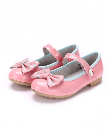 女童粉色小皮鞋-唯品会