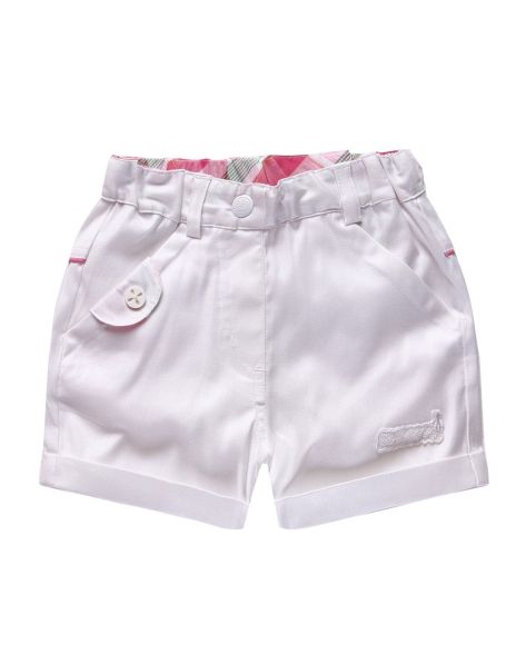 典泰迪Classic Teddy童装专场女童白色<em>短裤</em>(四