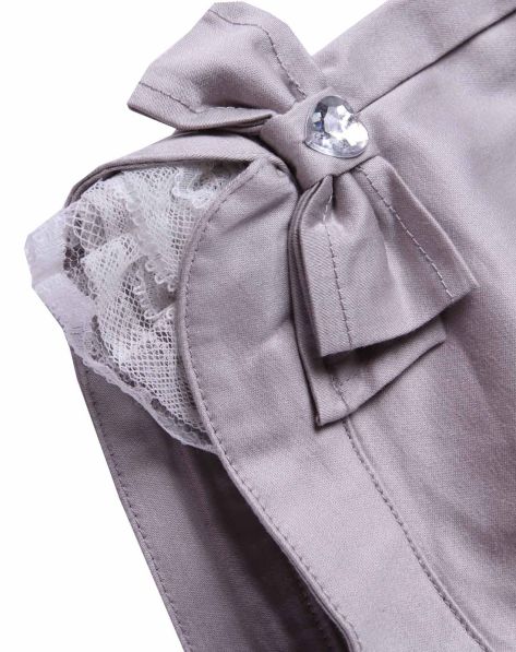 典泰迪Classic Teddy童装专场女童灰色<em>短裤</em>(四