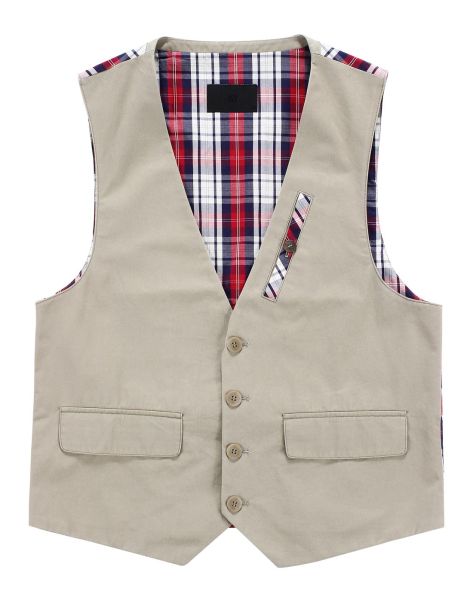 GY男装专场GY男士时尚休闲棉卡其<em>夹克马甲</em>-唯