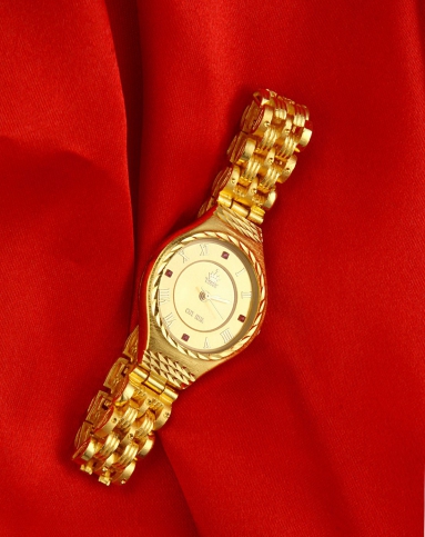 土豪金系列千足金黄金贵族手表 高贵奢华女腕表