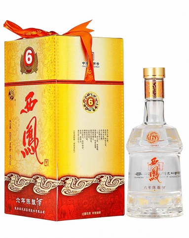 西凤六年陈酿酒45°凤香型白酒 500ml