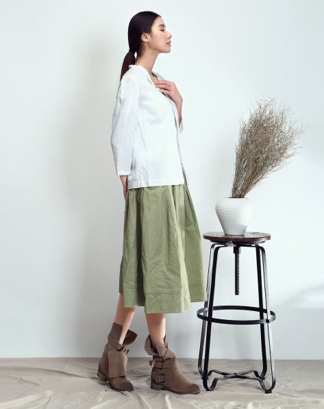 MBSKY女装专场白色 女款棉麻清新<em>文艺开衫</em>-唯