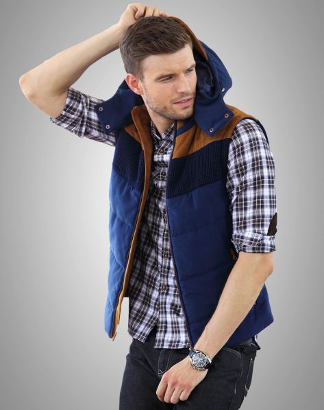 <em>KIKC男装</em>专场深蓝色时尚帅气<em>马甲</em>-唯品会