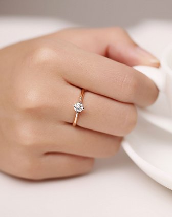 女款18k金30分钻石戒指-精彩爱