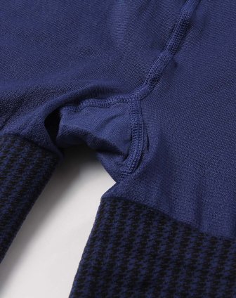 女款藏蓝色100d苏格兰格纹连裤袜