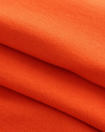 橘红色中袖宽松打底t恤