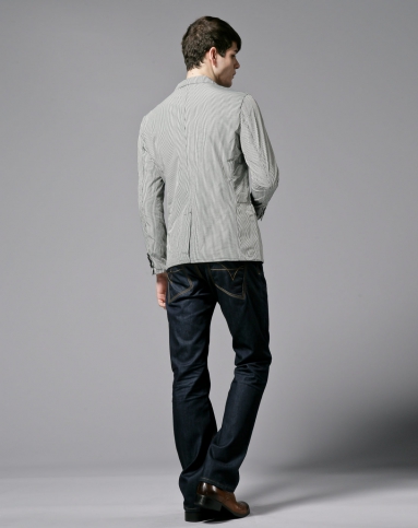 黑白格绅士百搭西服