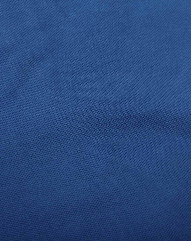 绀蓝色绣字长袖t恤