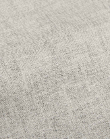 浅灰色拼织带休闲长裤