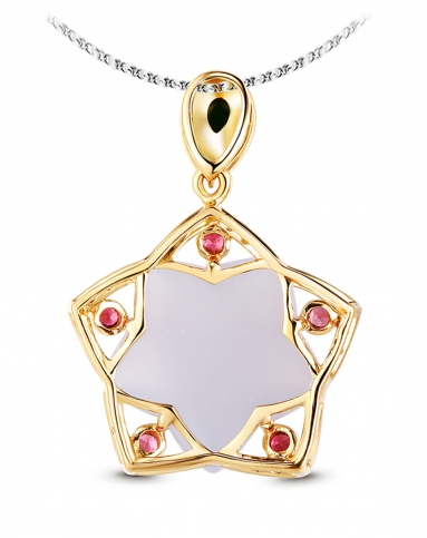 郎星k金玉髓吊坠