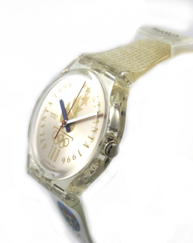 swatch 斯沃琪 1996亚特兰大百年奥运会纪念限量款 石英表ge150
