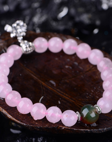 十二星座天蝎座粉晶手链 附证书