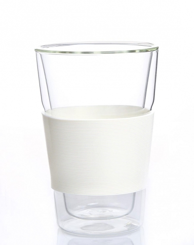 双层水晶玻璃杯(白色360ml)