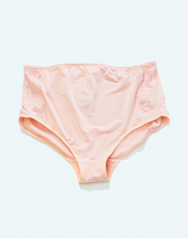 歌瑞妈妈 莫代尔粉色孕妇调节腰围高腰内裤