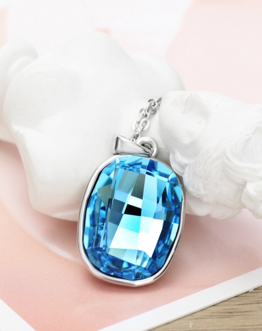 施华洛世奇水晶套装-蓝色