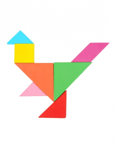 中性彩色智力七巧板