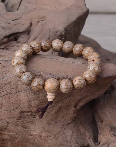 天然银线菩提籽手串