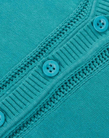 男童灰绿净色针织开衫