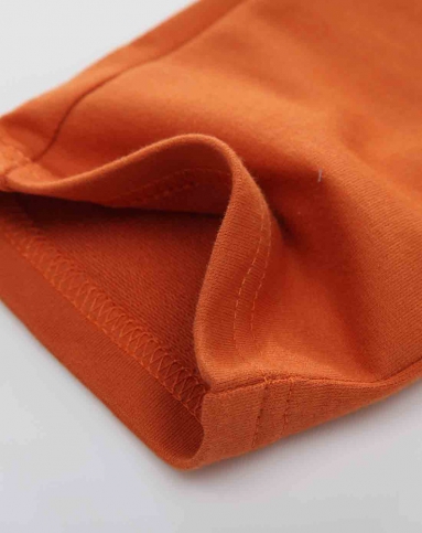 男小童橘黄针织哈伦裤