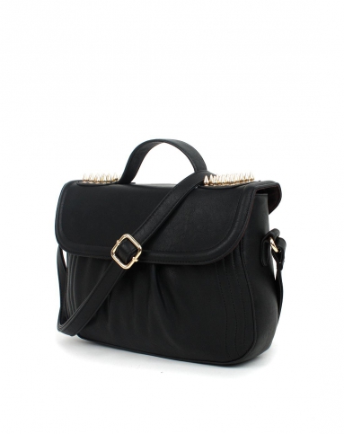 黑色时尚铆钉随性斜挎包