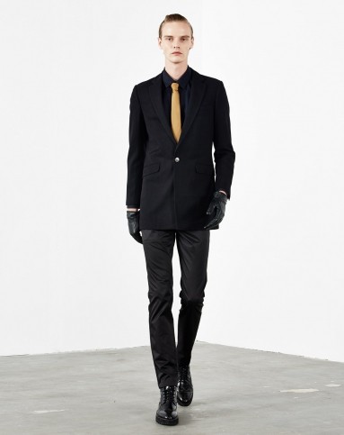 男款黑色摩登走秀修身西装(上衣)