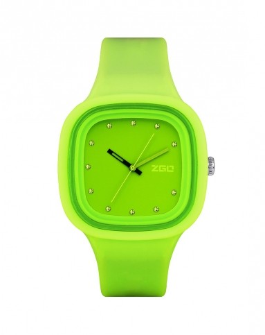 中性绿色潮流果冻运动防水学生表