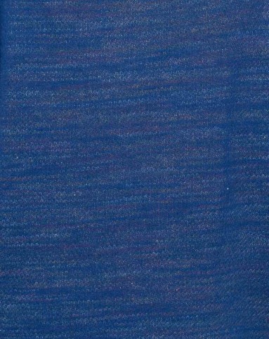 深蓝色优雅纯色风深圆领领长袖简约针织衫