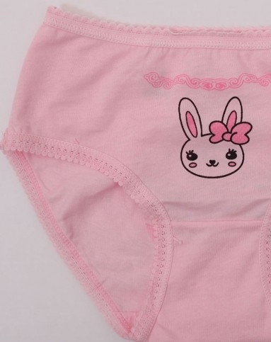 力果 女童米白色/粉红色女童三角内裤(2条装)