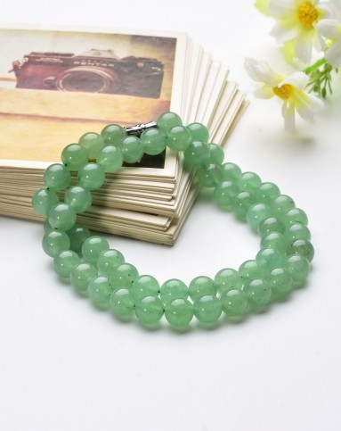 相守天然东陵石玉项链