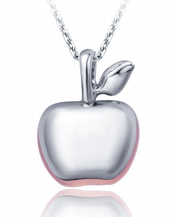 周大福 925银苹果吊坠