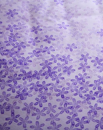 百丽丝全棉韩式印花4件套清新怡人1.8米紫色