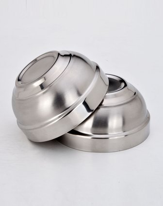 不锈钢双层碗10个13cm