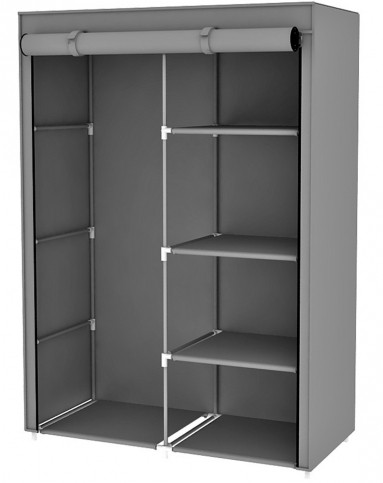 传统加固型布衣柜银灰色